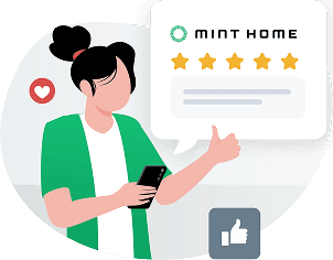 Mint Home Testimonials Illustration